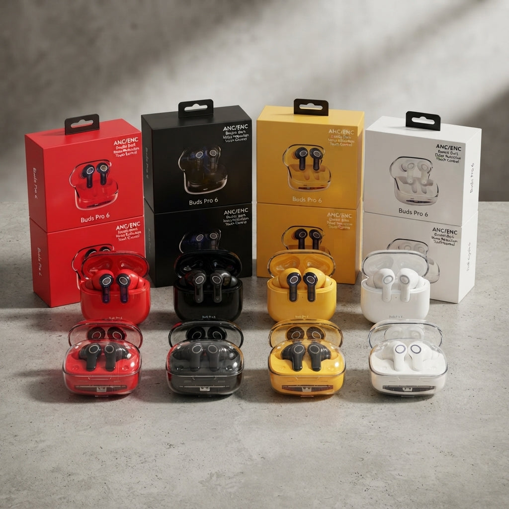 Buds Pro 6 Wireless Earbuds - ANC/ENC | Random Color