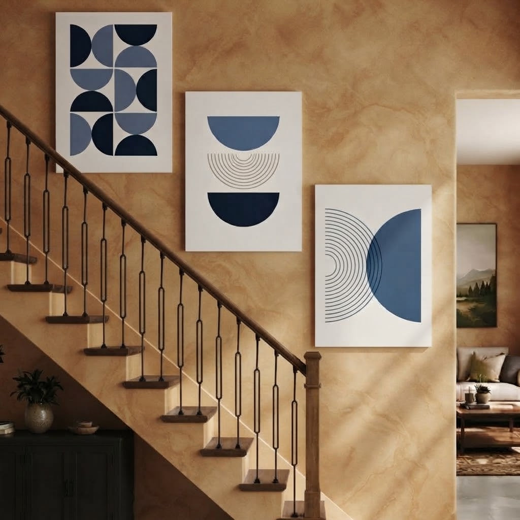 Set of 3 Premium Wall Art Photo Tiles – Modern Home Decor Sets 8x11