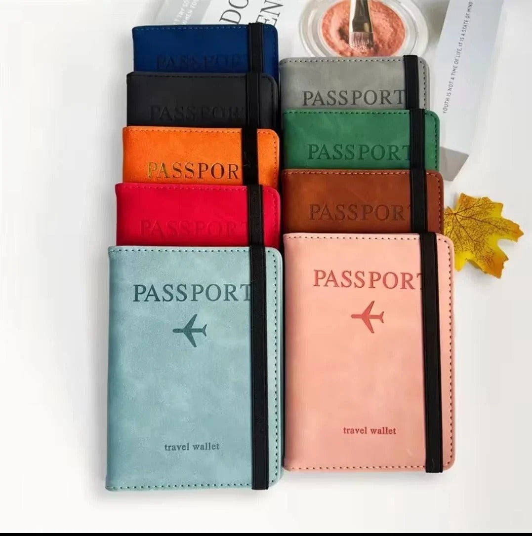 Passport Travel Wallet Organizer Durable Secure Multi Compartment Design For Passports Cards Money And Travel Essentials | Random Colour